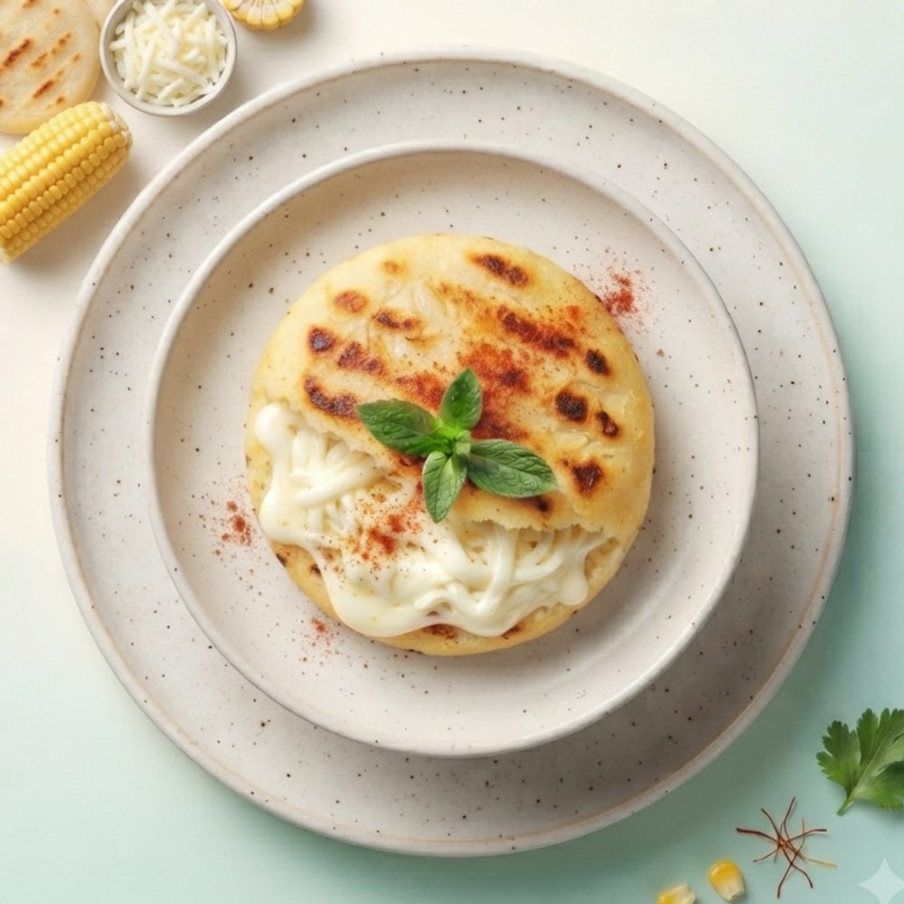 Arepa vénézuélienne à la mozzarella allégée