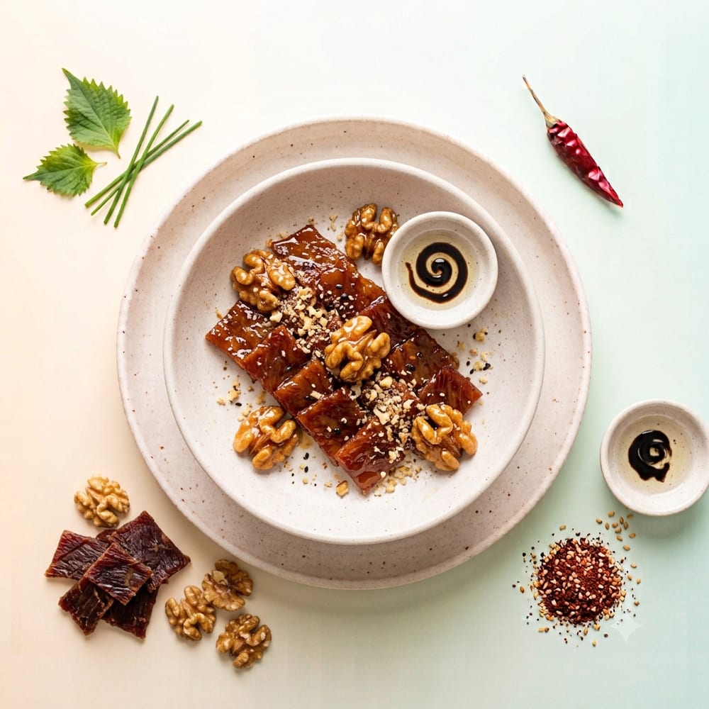 Bœuf séché et cerneaux de noix