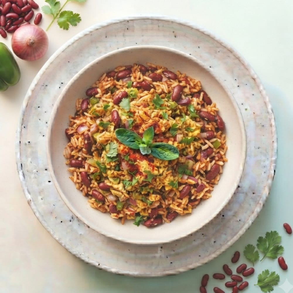 Gallo Pinto costaricain aux haricots rouges