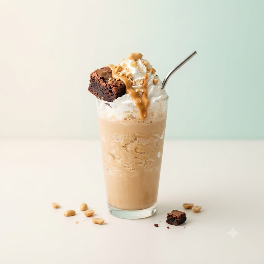 Milkshake Monstre Beurre de Cacahuète et Brownie