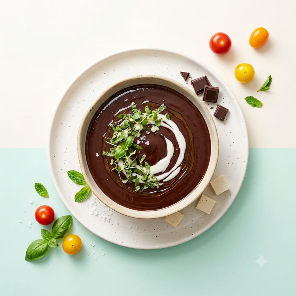 Mousse de tofu soyeux au chocolat noir