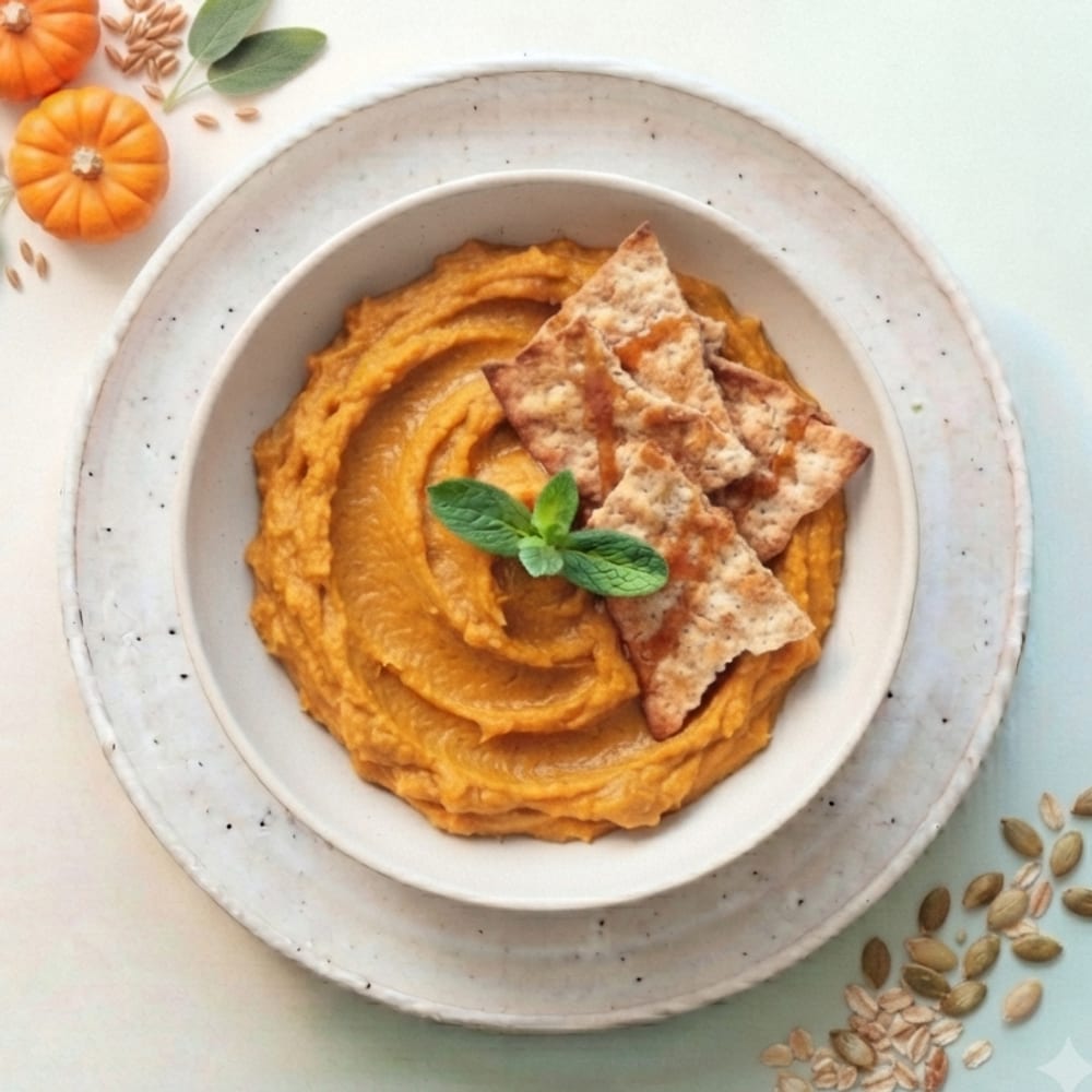 Pain azyme d'épeautre au beurre de citrouille
