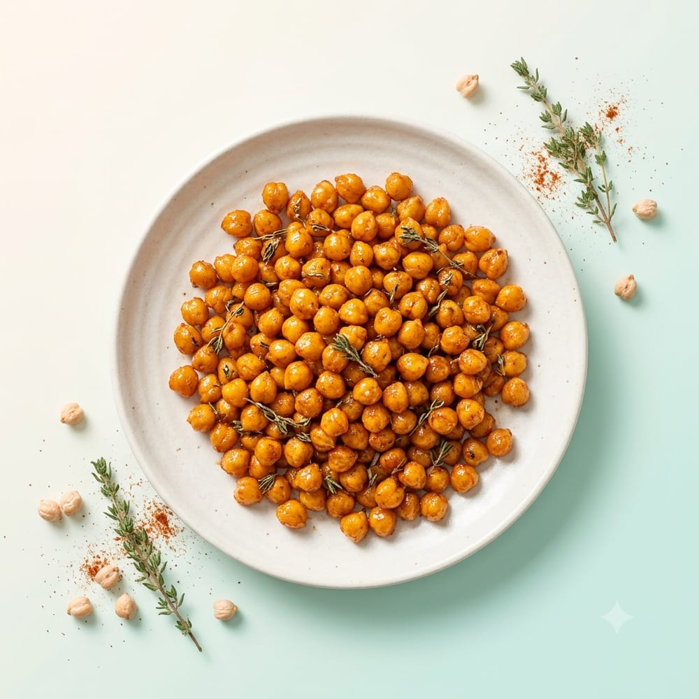 Pois chiches grillés au paprika et thym