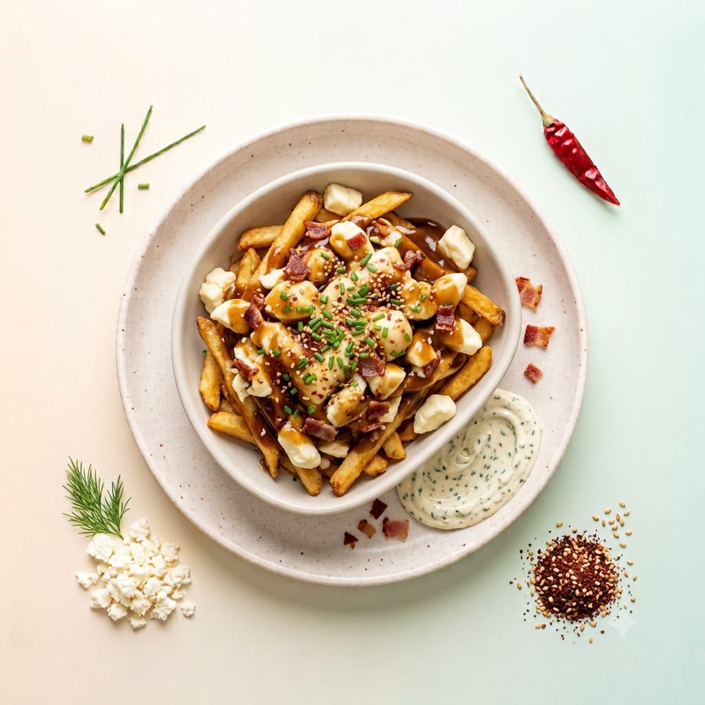 Poutine Québécoise Traditionnelle au Fromage en Grains
