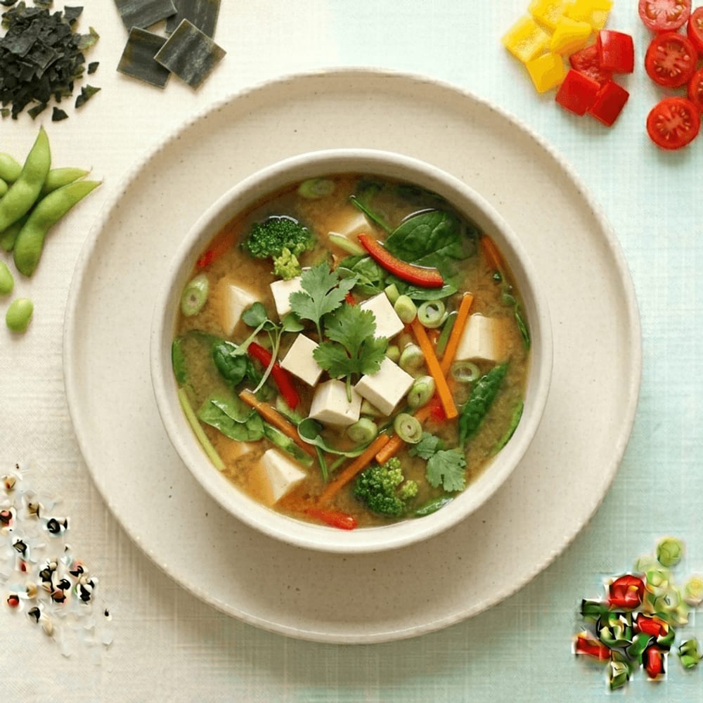 Soupe Miso Tofu et Légumes