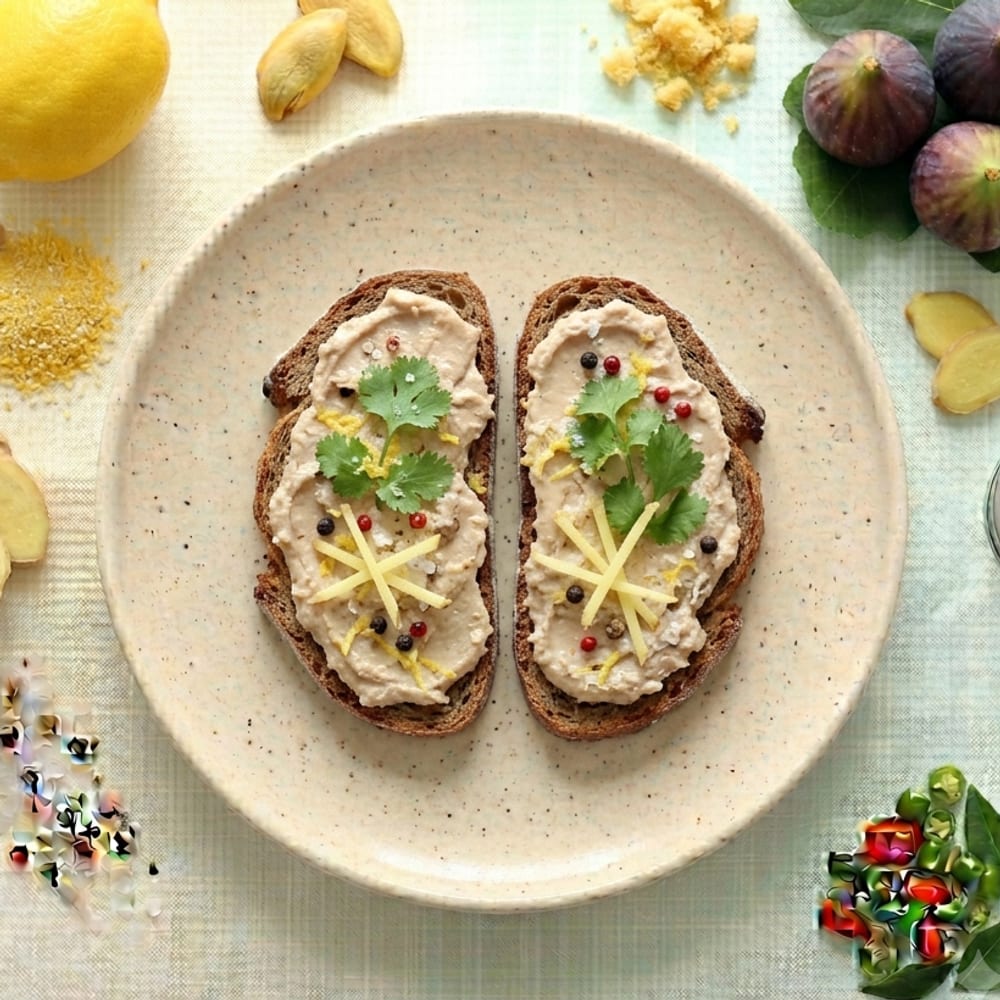 Tartine de seigle au Foie de Morue